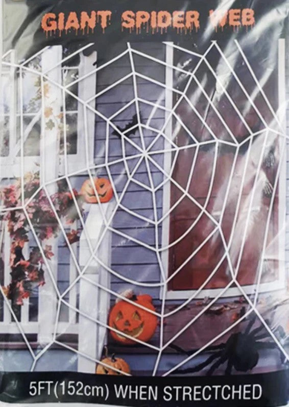 HWEEN GIANT SPIDER WEB 152CM W/7.6CM SPIDER