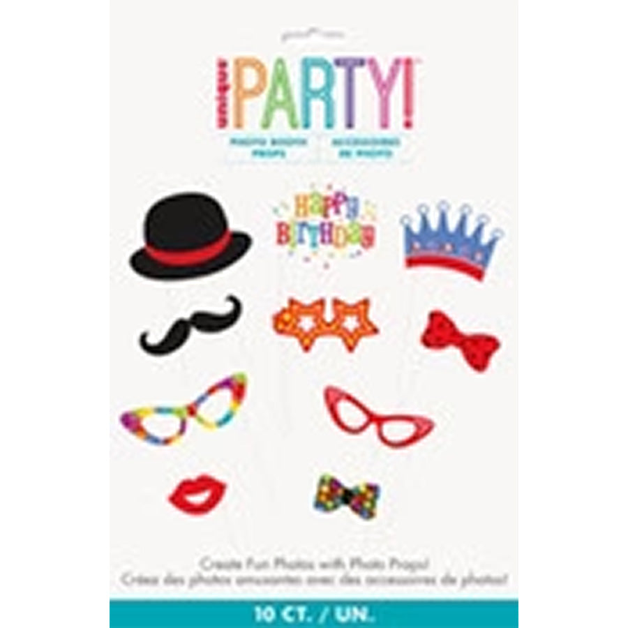 10 PHOTO PROPS - BIRTHDAY