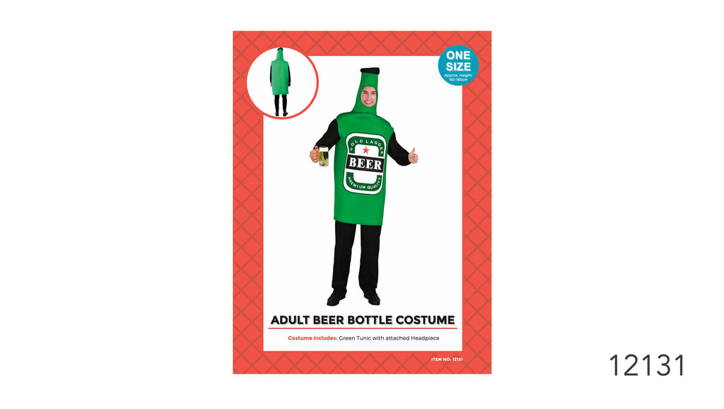 Adult Beer Bottle Green Costume