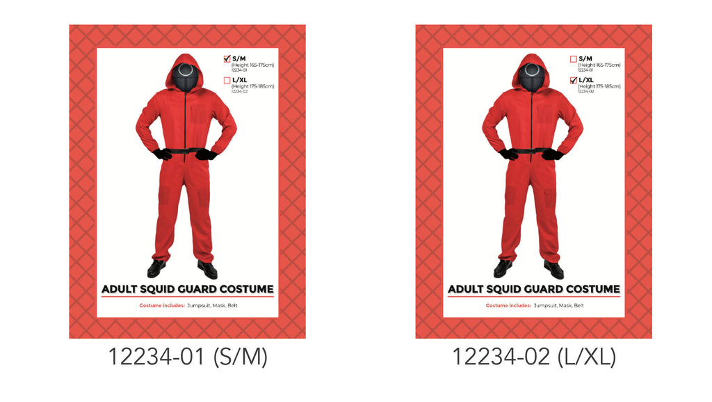 Adult Squid Guard Costume Circle L/XL
