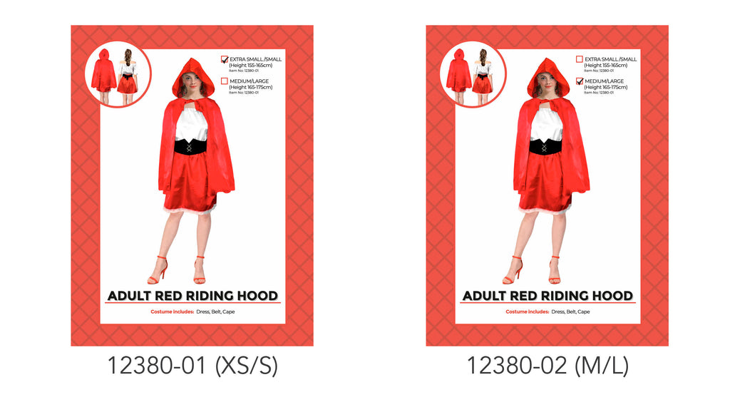 Adult Little Red Riding Hood Costume (M/L)