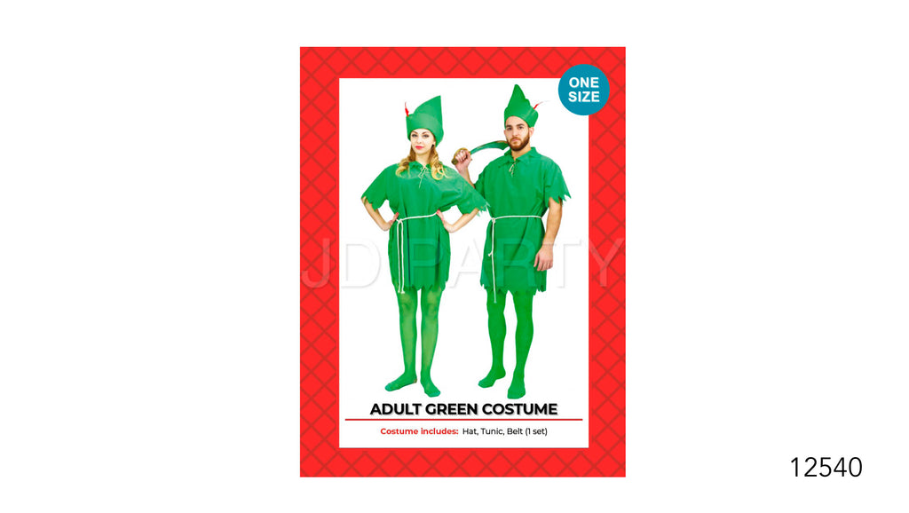 Adult Green Costume Unisex