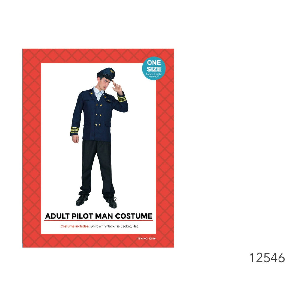 Adult Pilot Man Costume