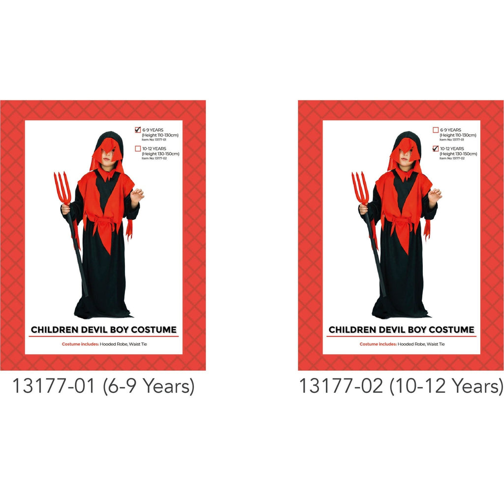 Children Devil Boy Costume (10-12 years)