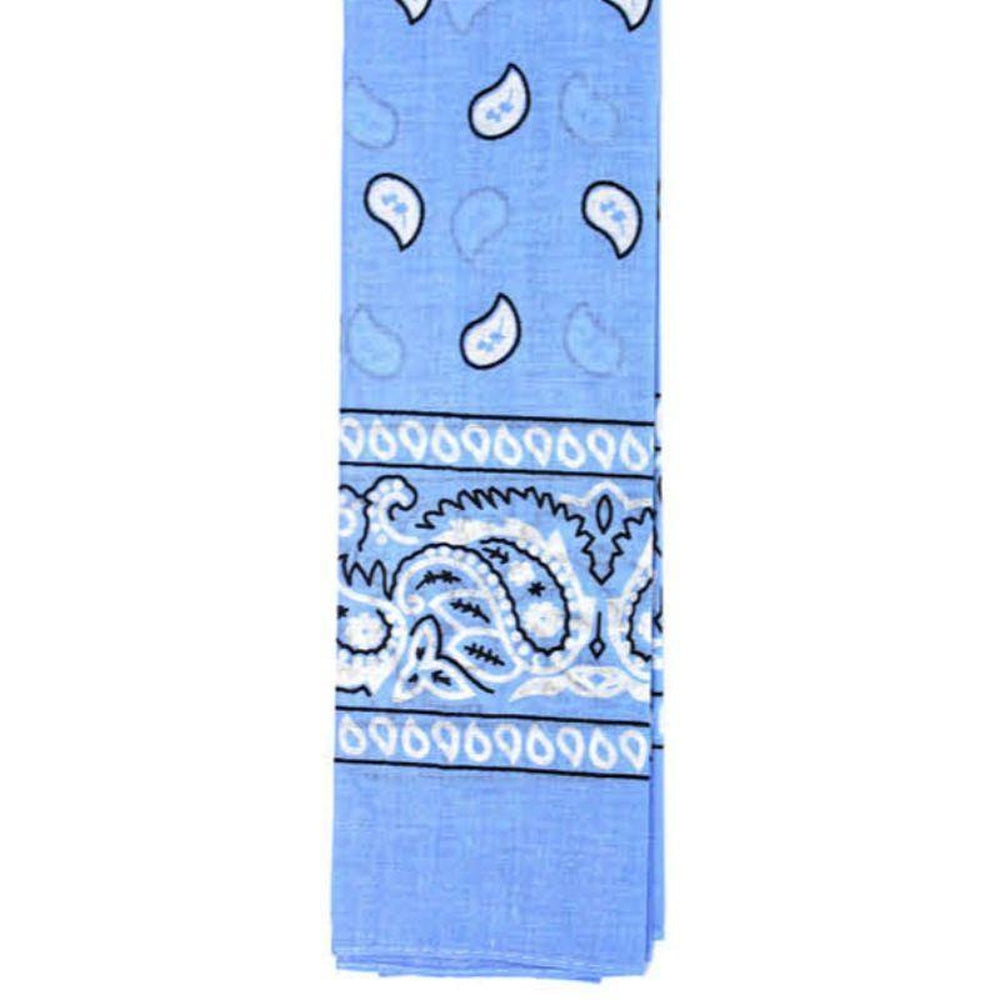 Bandana (Paisley) (Light Blue)Cotton
