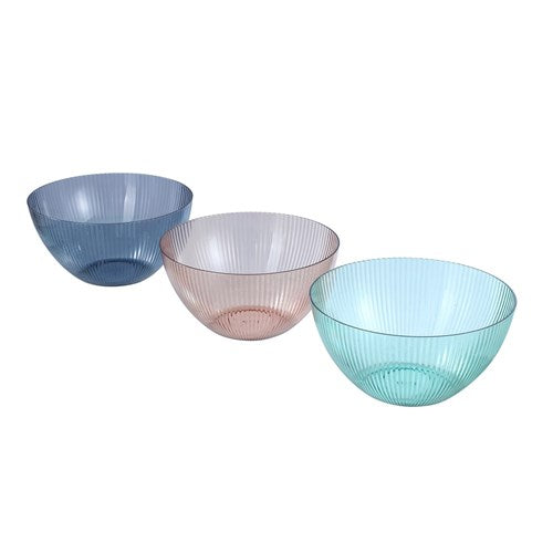 PALM DECO SALAD BOWL 25.5CM 3 ASSTD