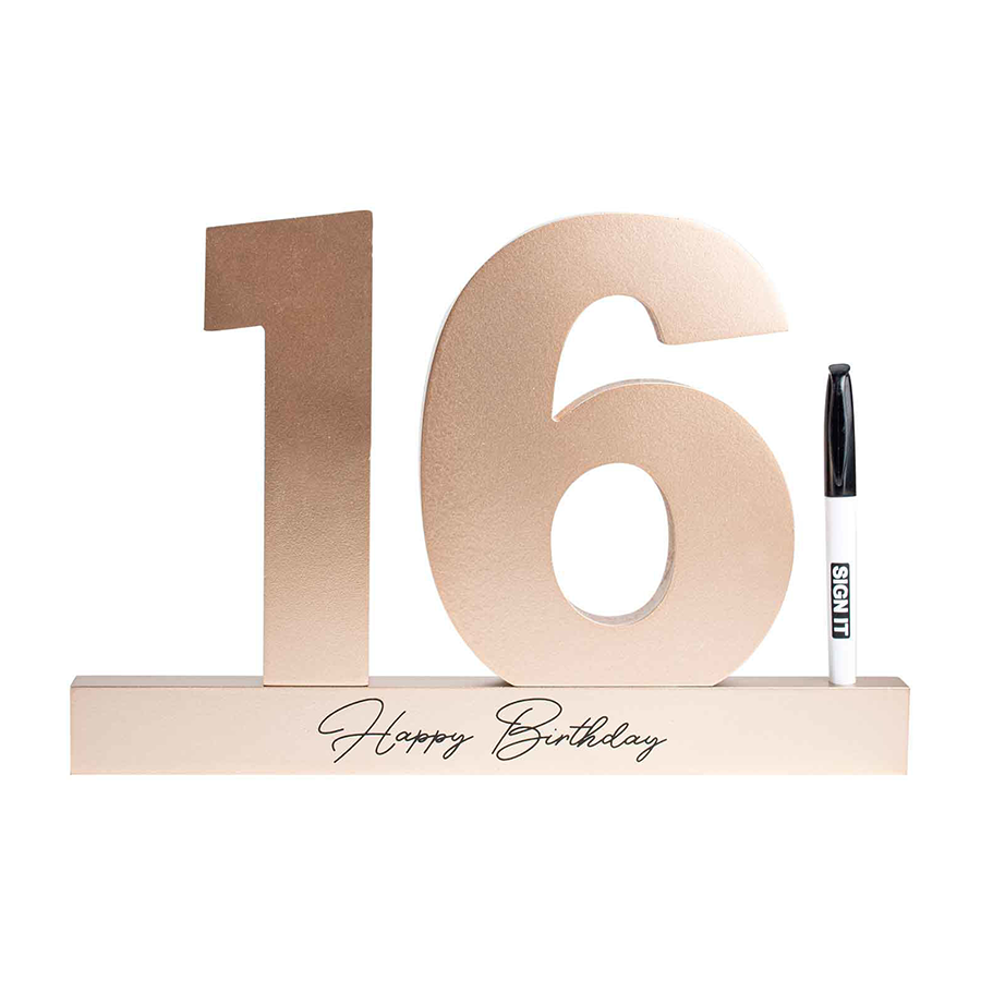 16 ROSE GOLD SIGNATURE BLOCK