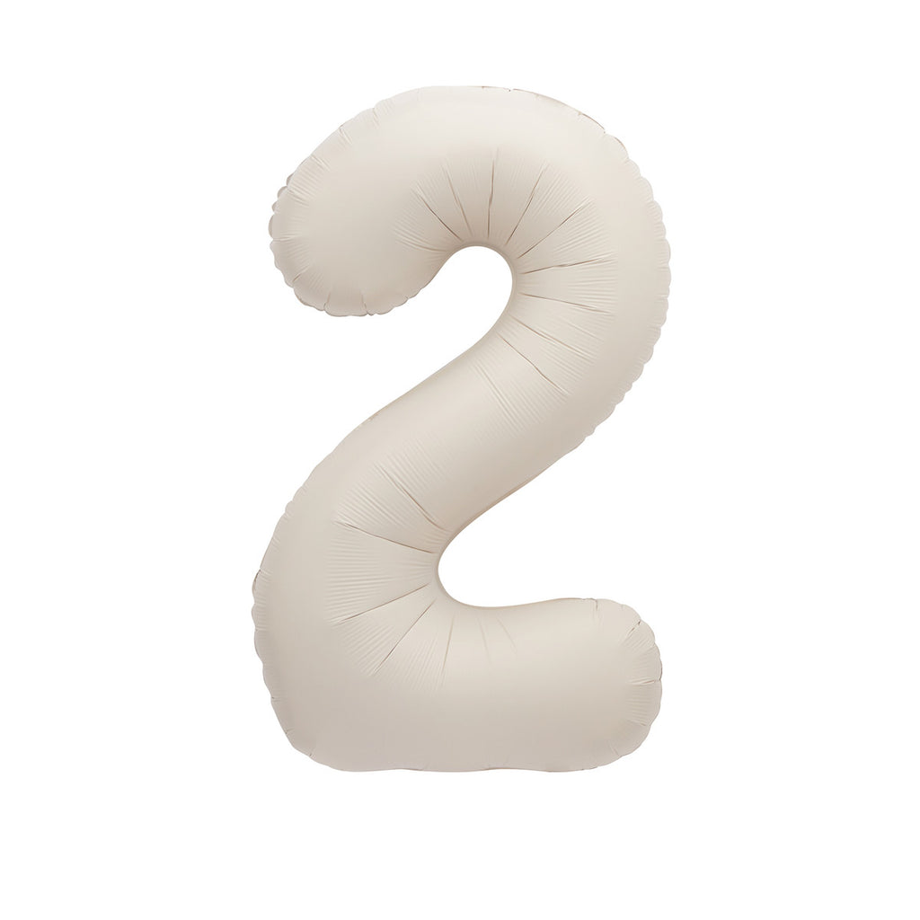 MATTE NUDE "2" NUMERAL Foil Balloons 86CM
