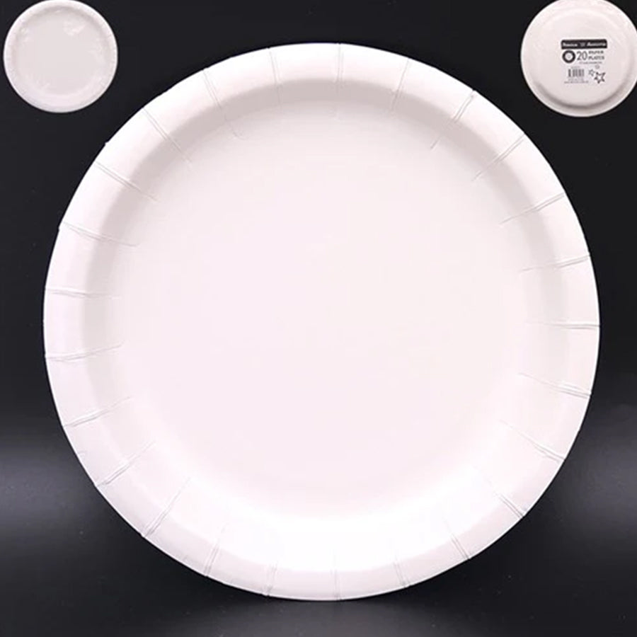 20 18CM PLATES-WHITE