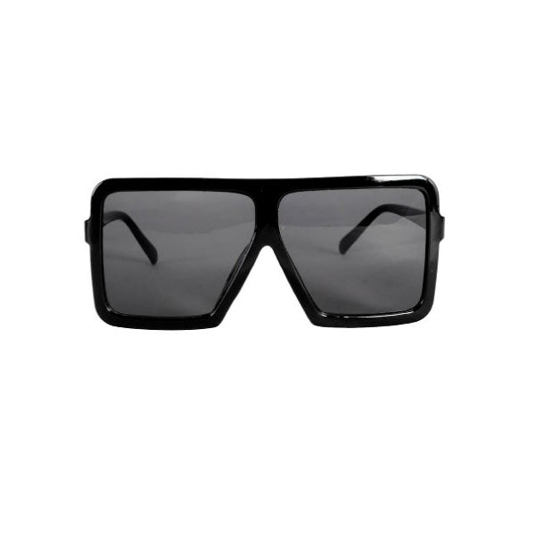 Party Glasses Square Frame (Black w black lens)
