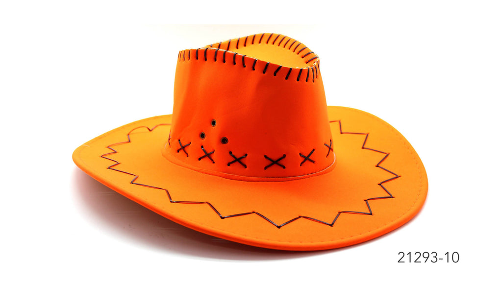 Fluro Orange CowBoy Hat