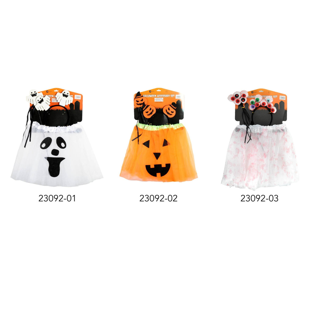 Pumpkin 3Pcs Set (Tutu, Headband, wand)
