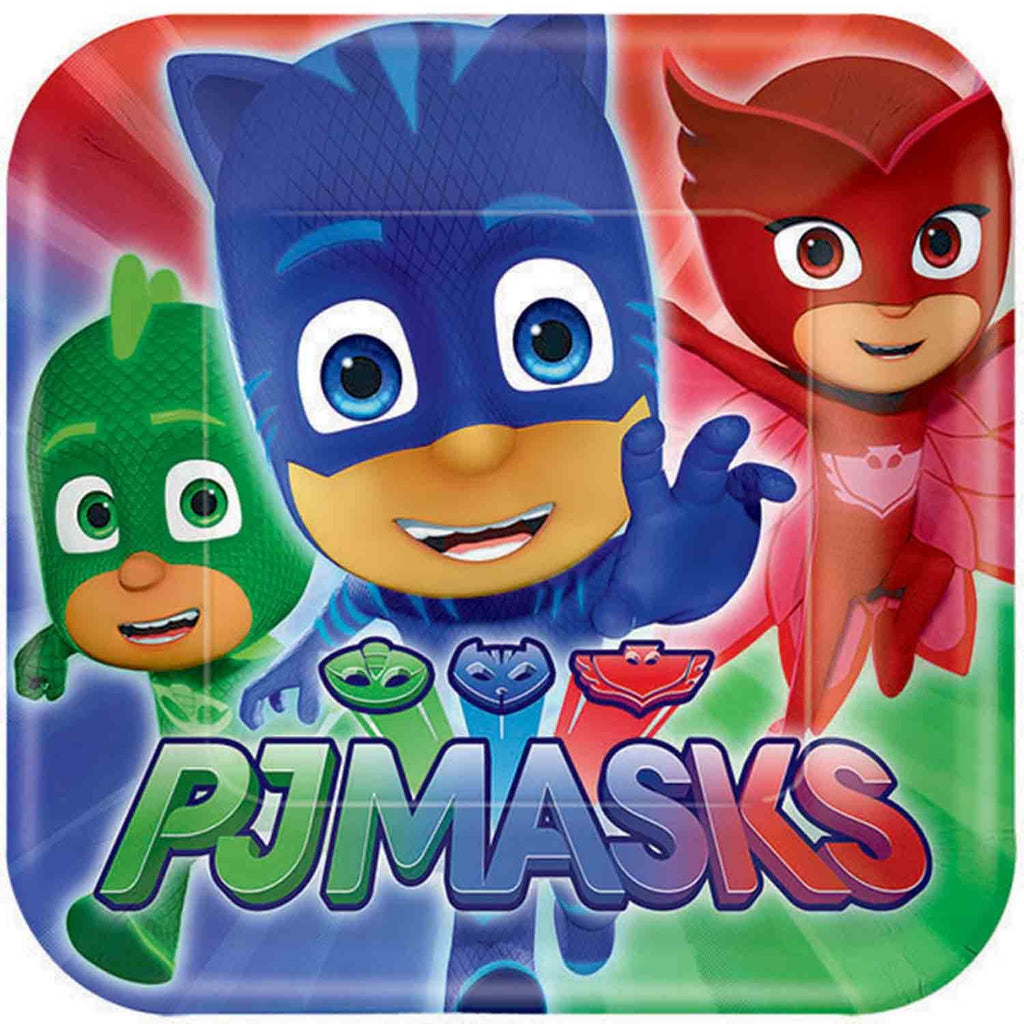 PJ MASKS SQUARE PLATES 9''