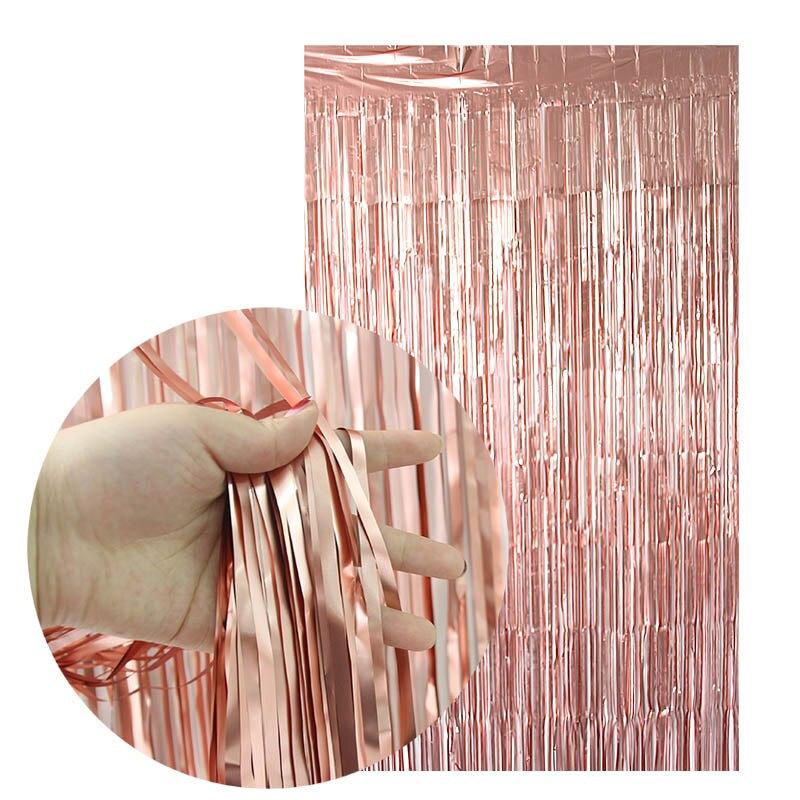 Metallic Curtain (Rose Gold)