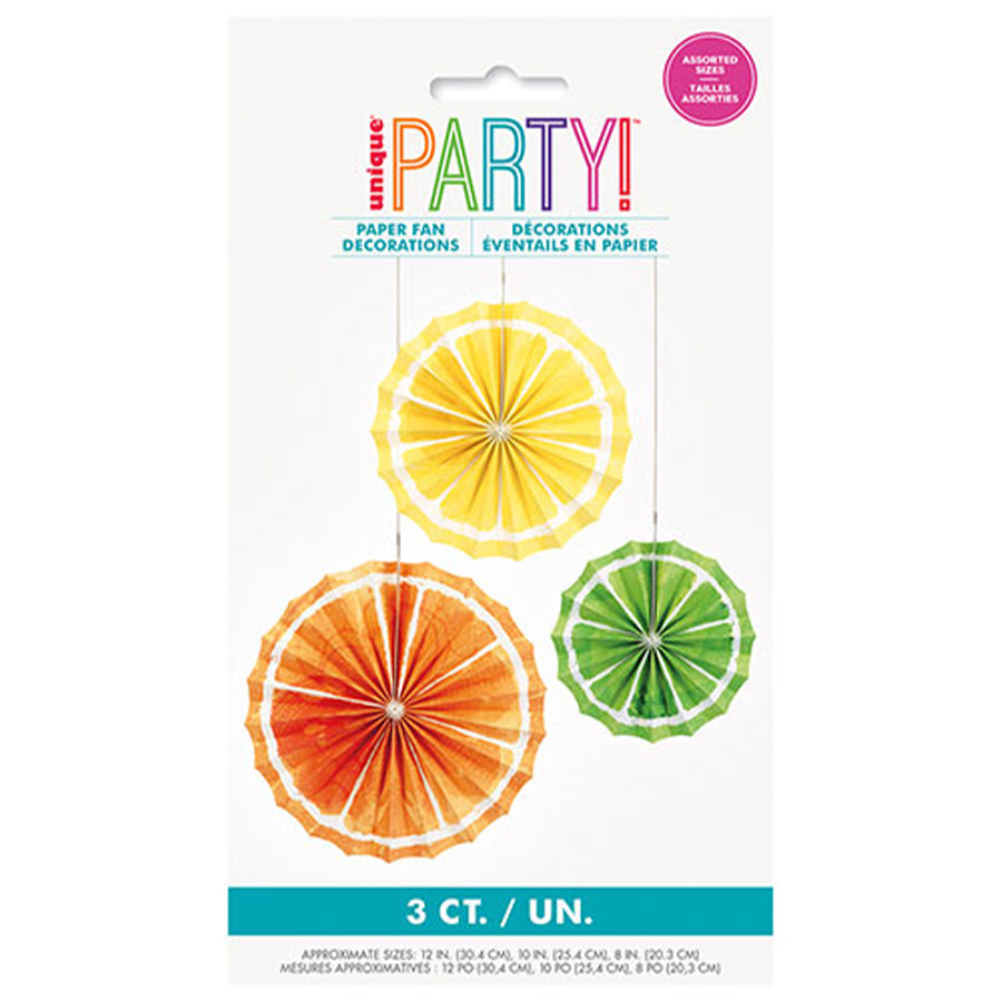 3 CITRUS FRUIT TISSUE PPR FANS