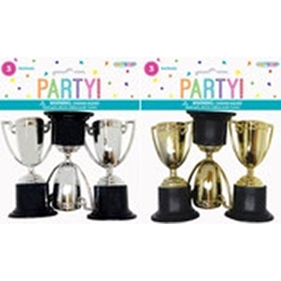 3 TROPHIES - SILVER &amp; GOLD