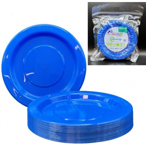 Royal Blue Lunch Plate Pack 20