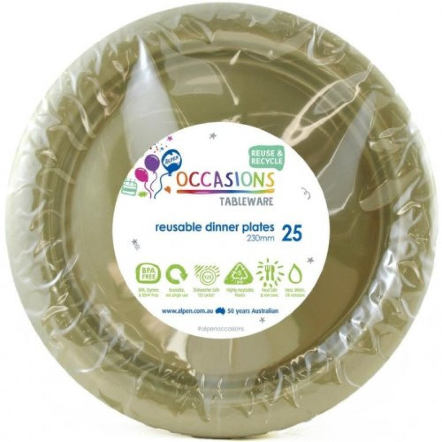 PLATE DINNER GOLD 230mmP25