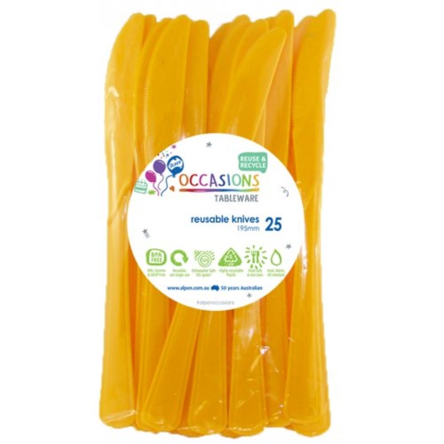 CUTLERY YELLOW KNIFE P20