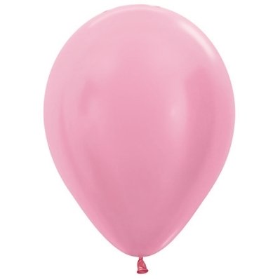 12cm/5" Satin Perl Pink pk 50
