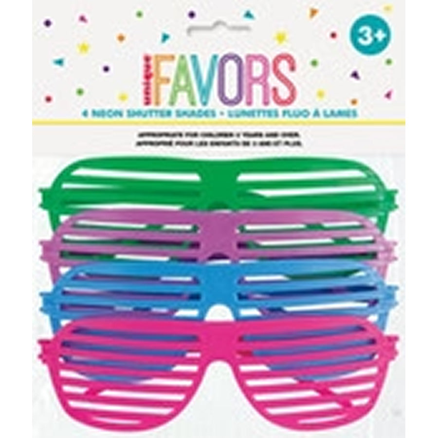 4 NEON SHUTTER SHADES