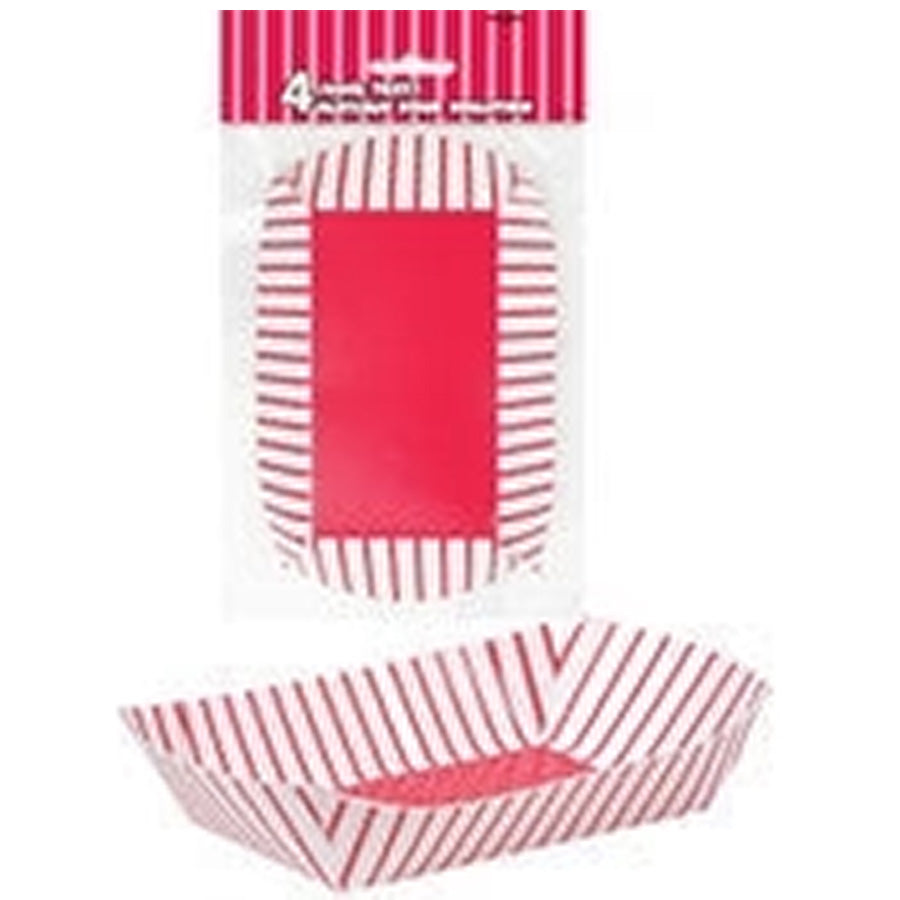 4 PAPER SNACK TRAYS