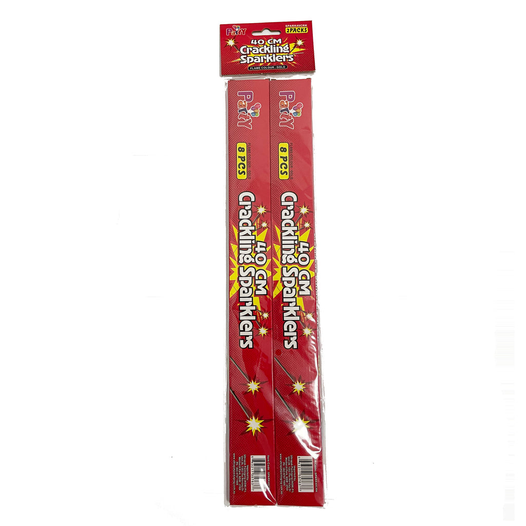 40cm Crackling Gold Sparklers PK16