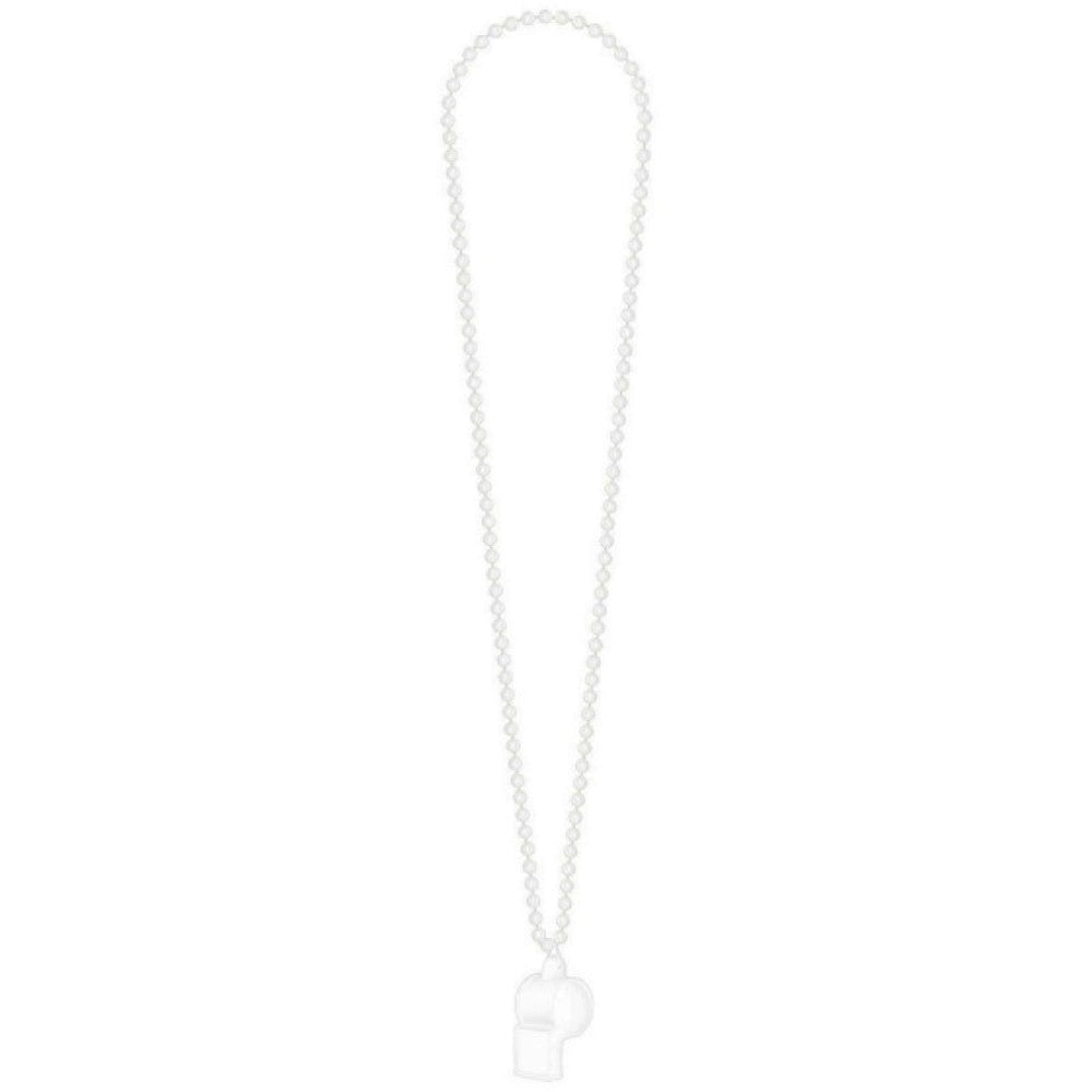 WHISTLE ON CHAIN NECKLACE - WHITE