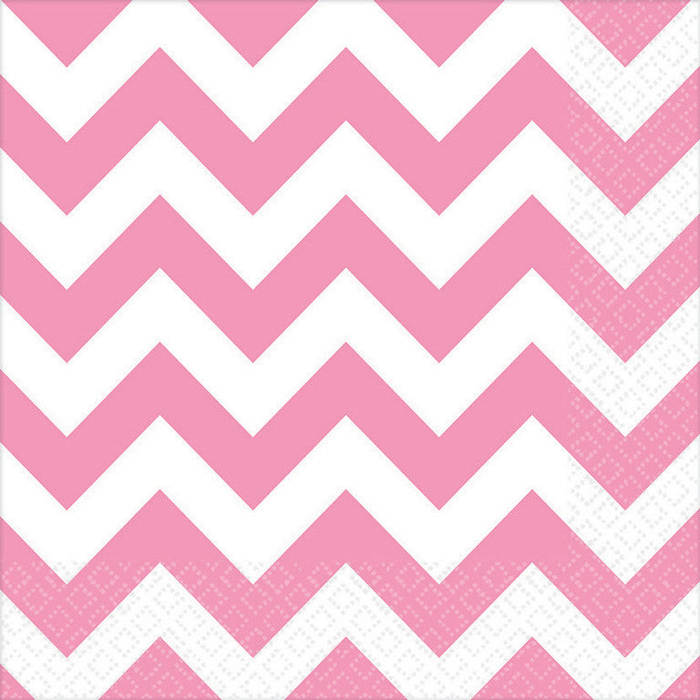 Chevron L/Napkin New Pink