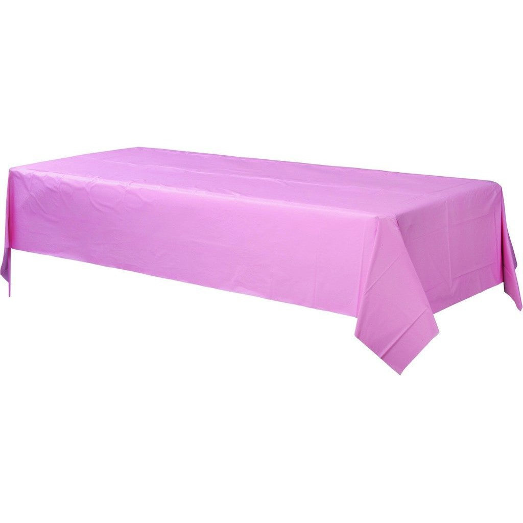 Plastic table cloth - pink