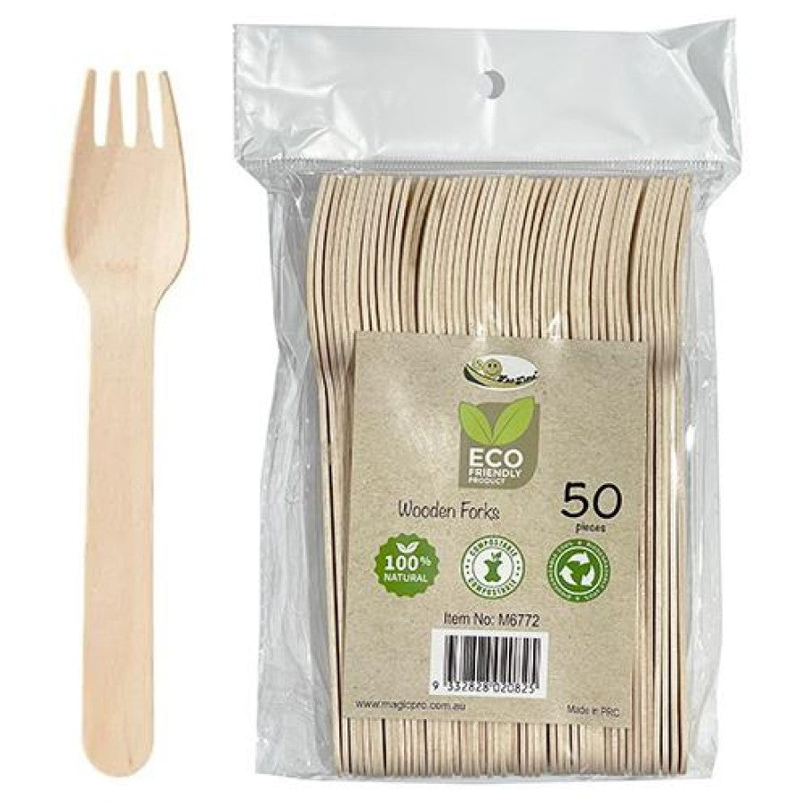 16CM WOOD FORK PK50