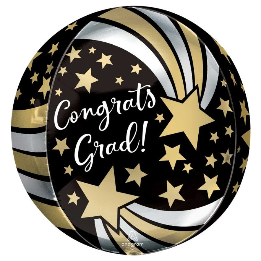 Anagram Orbz 40cm (16") Congrats Grad Shooting Stars