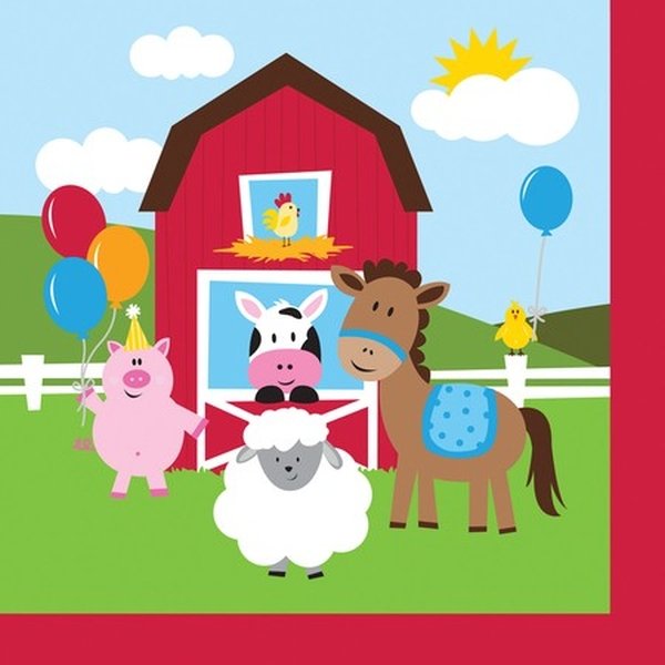 Farmhouse Fun Beverage Napkins PK18