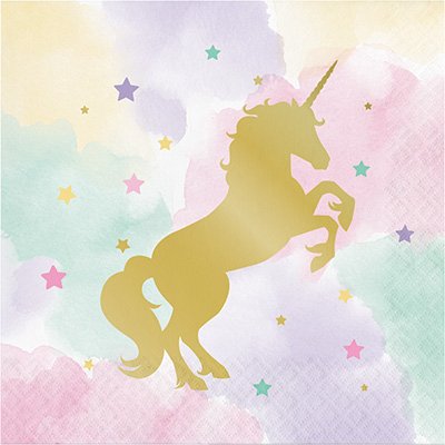 Unicorn Sparkle L/Napkin Foil Stamped