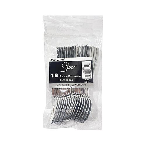 REUSABLE SILVER TEASPOON PK18