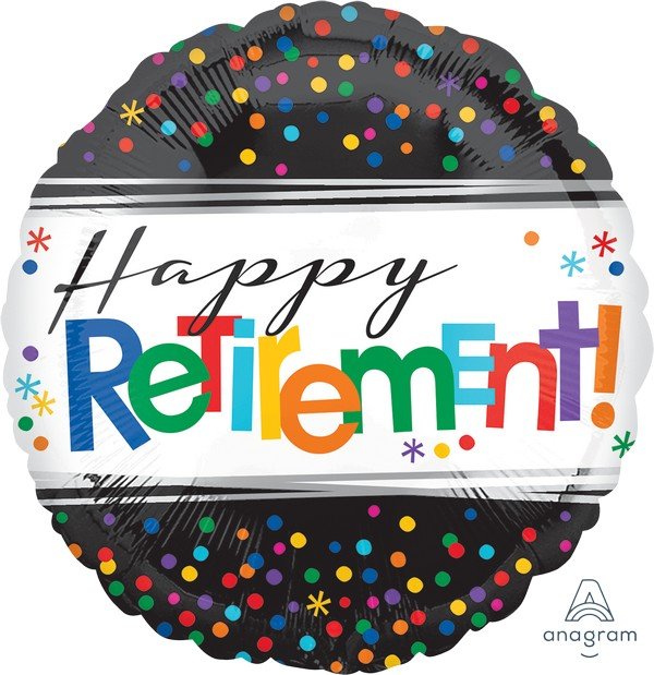 STD Offically Retired 45cm foil balloon