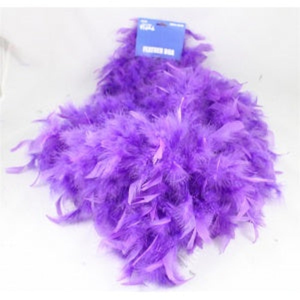 PURPLE FEATHER BOA