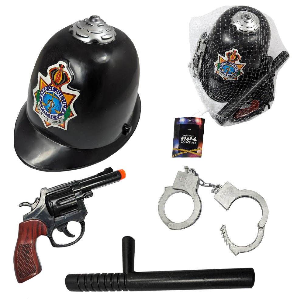 4PC POLICE SET IN MESHBAG