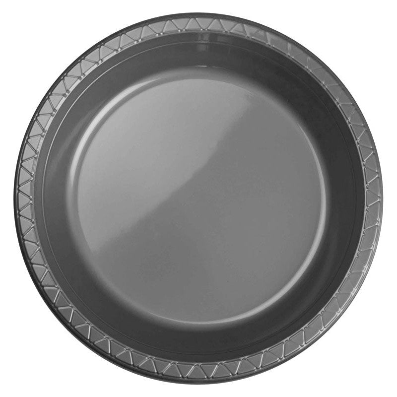 FS Round Dinner Plate 9" Metallic Silver 20pk