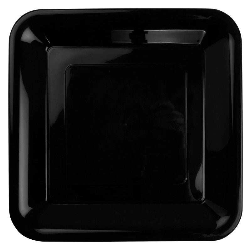FS Square Banquet Plate 10 Black 20pk"