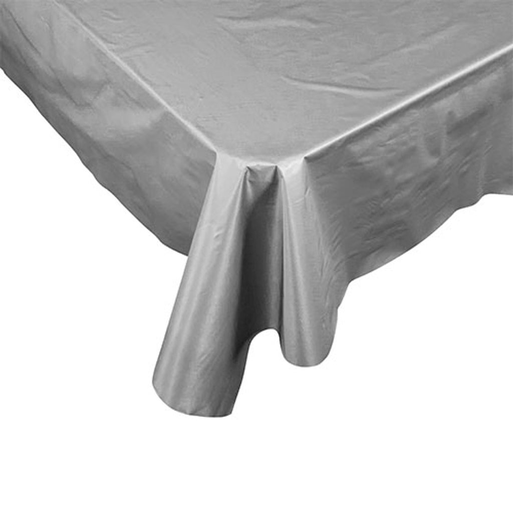 FS Rect Tablecover 2.7m Metallic Silver 1pk