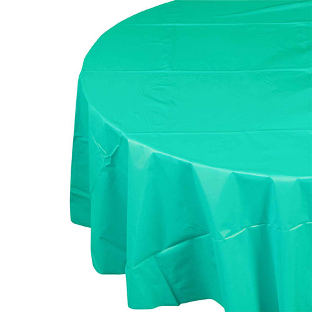 FS Round Tablecover 2.1m Classic Turquoise 1pk