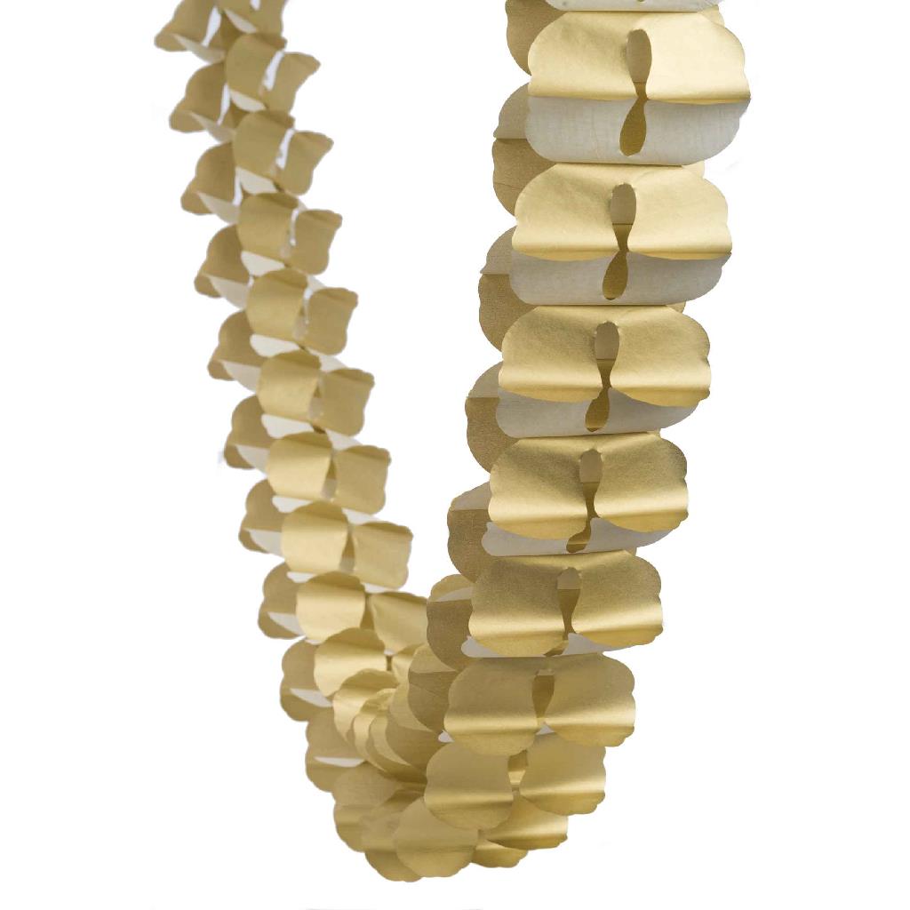 FS Honeycomb Garland Metallic Gold 4m 1 pk
