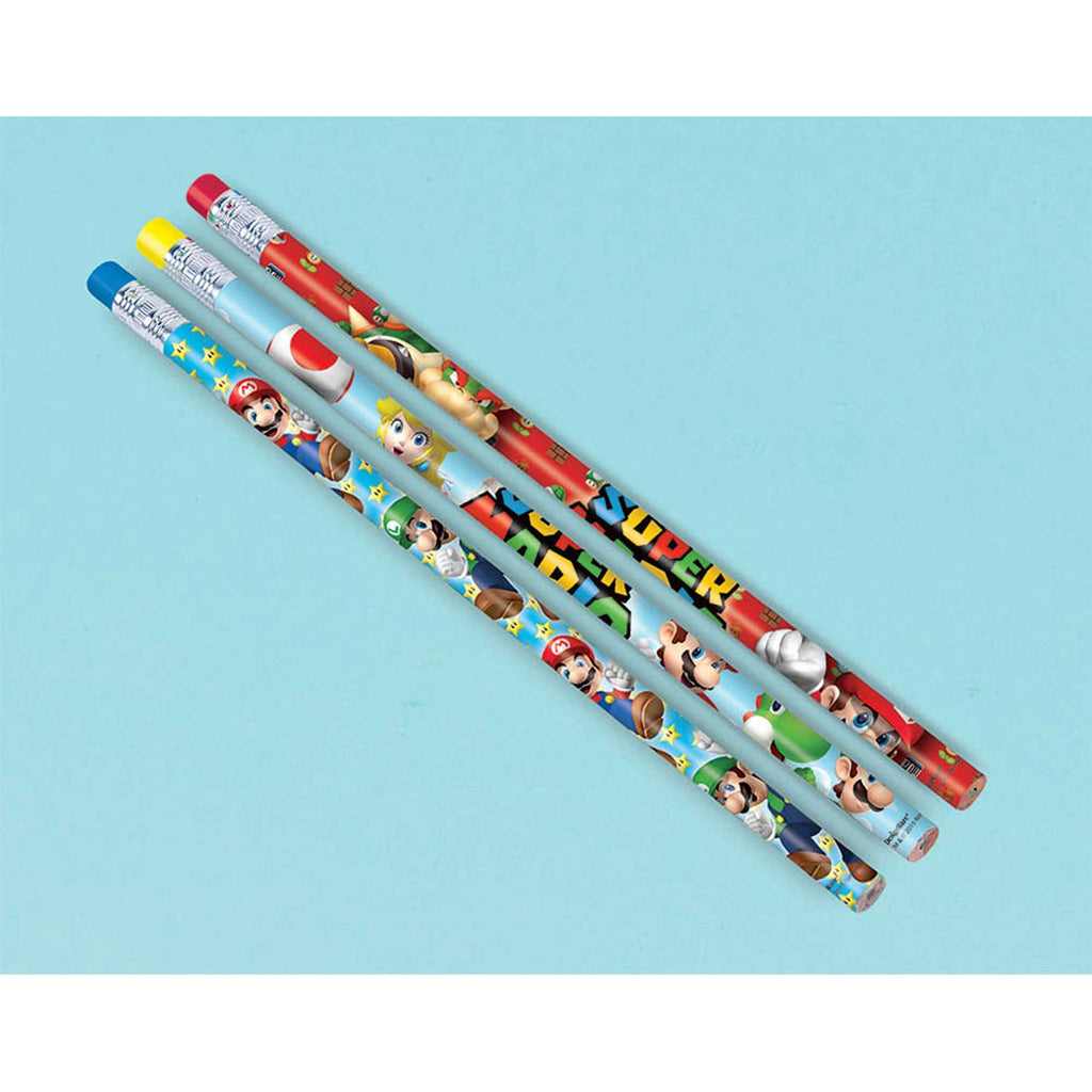 Super Mario Brothers Pencils PK12