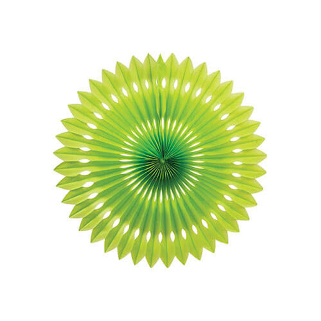 FS Hanging Fan Lime Green 24cm 1pk
