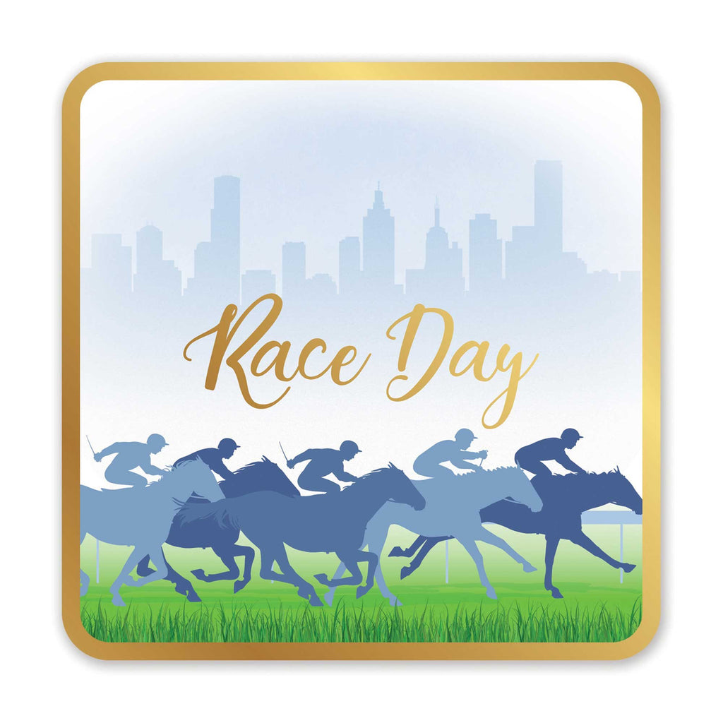 Race Day H-S Drink Coaster Pk6