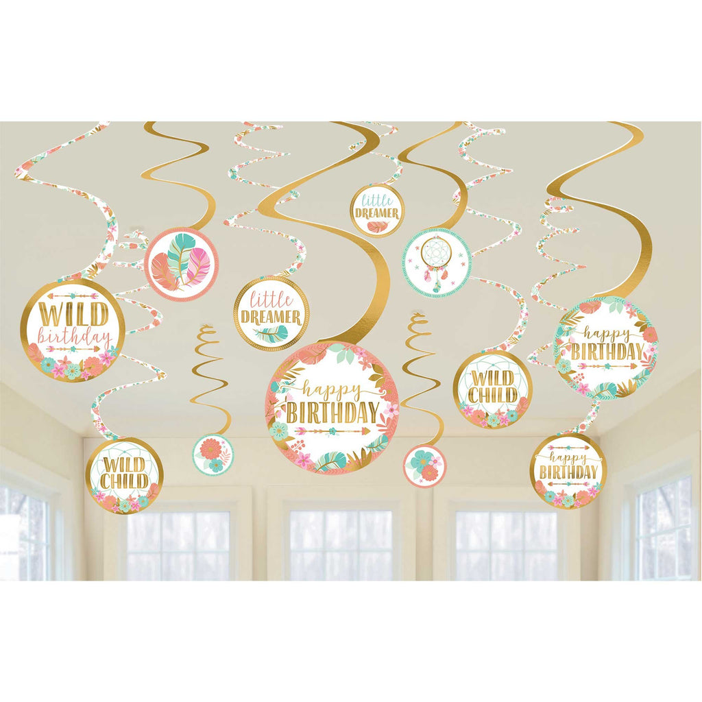 Boho BDay Girl Spiral Dec VP