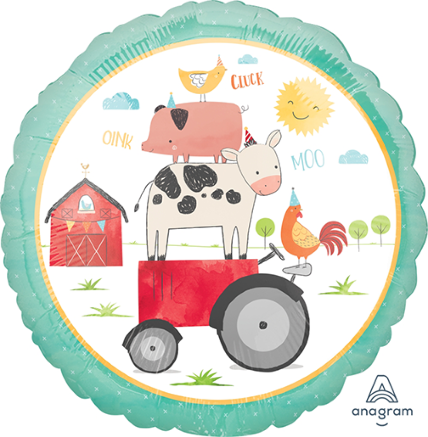 45cm Standard HX Barnyard Birthday