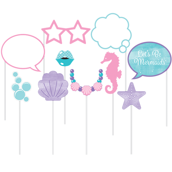 Mermaid Shine Photo Booth Props