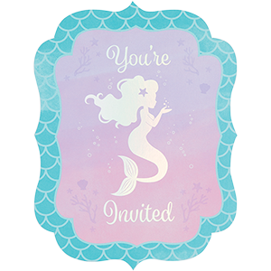 Mermaid Shine Iridescent Invit
